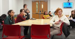 Photo of students sitting at desks