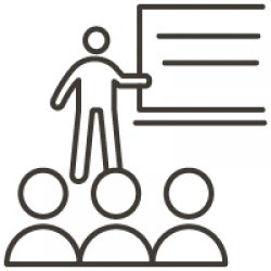 clip art stick figure teaching a class