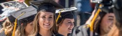 photo of students wearing cap and gown