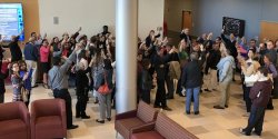 A celebratory toast from students, colleagues, and friends.