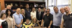 Delegation from Aquilonia Italy with Delegates from Montclair
