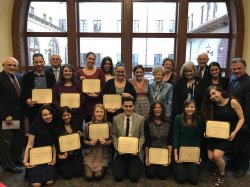 2017 Scholarship Recipients with donors