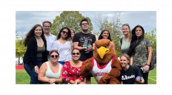 Photo of Students with Rocky