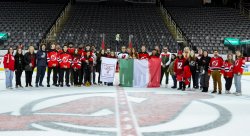 Coccia at NJ Devils Italian Heritage Night