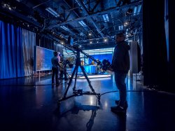 team live-editing a broadcast in a Video Control Room