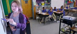 Teacher in a classroom