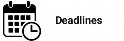 Image of a calendar with text "Deadlines"