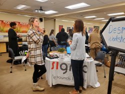 Students at Hearing Aid Health Fair