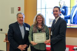 Angelo Cirinelli receiving participation award