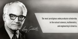 Barry Goldwater undergraduate scholarship, the most prestigious in the natural sciences, math and engineering in America