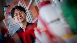 Dr. Deng in his lab