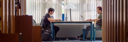 students studying in the library