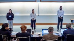 Dr. Nina Goodey's research students presenting