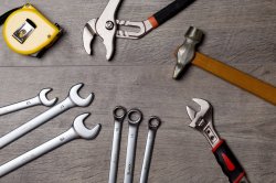 tolls on a workbench