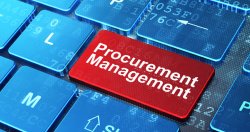 keyboard with "Procurement Management" key