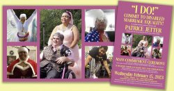 "I Do! Commit to Disabled Marriage Equality!" An evening of humor activism and love with Patrice Jetter, disabled artist and advocate from the Netflix, Worn Stories