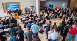 Feature image for Montclair State Hosts Earth Day Press Conference with  U.S. Senators Booker and Menendez