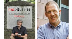 Photo of Jon Greenberg with new book "Mobituraries