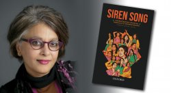 collage of photo of Fawzia Afzal-Khan and her new book