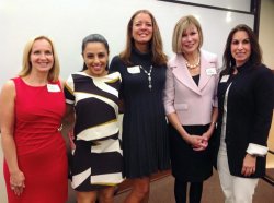 Ashley Zahabian with panelists