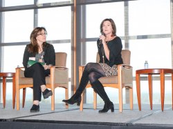 Evelyn McGee Colbert being interviewed by Emily Lazar