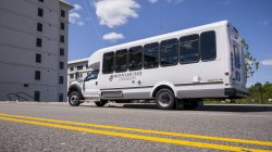 Shuttle Bus at The Heights bus stop