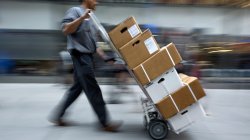 Man delivering packages