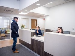 Clinical Services reception area