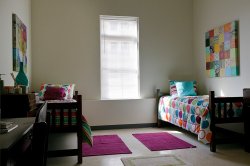 The Heights staged room