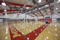 Panzer gym basketball court