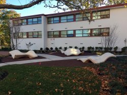Stone Hall exterior seating