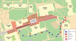 Map for construction update 8/2/12