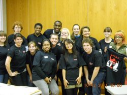 Contest participants after the F.I.R.E. Bowl.