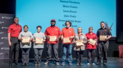 Facilities Red Hawk Service Award Honorees