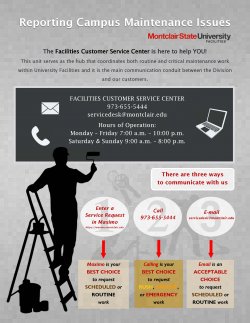 How to report campus maintenance issues