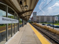 MSU Train Station & Parking Deck on Clove Rd.