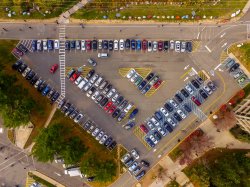Aerial photo of parking lot 17