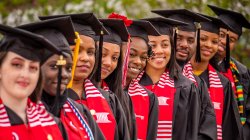 EOF graduates in caps and gowns
