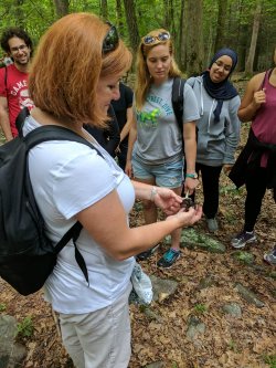 Amy Tuininga and Green Team sustainability students
