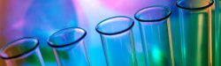 Test tubes with multicolored background.