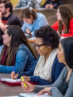 Photo of students in class