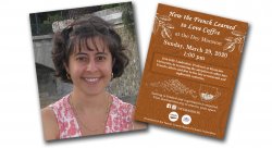 Julie Landwebber and flyer for her event