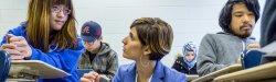 CHSS writing class with professor and students