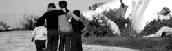 Group of kids embracing