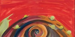 Illustrated page from The Snail with the Right Heart by Maria Popova, artwork by Ping Zhu