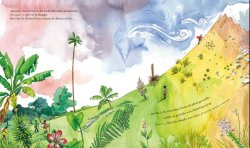 Illustrated page from Alexander Von Humboldt: Explorer, Naturalist, and Environmental Pioneer, written and illustrated by Danica Novgorodoff