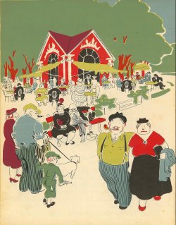 Illustrated page from The Big Fur Secret by Margaret Wise Brown, illustrated by Robert De Veyrac