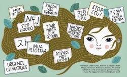 Illustrated page from Greta Thunberg by Maria Isabel Sánchez Vegara & Anke Weckmann