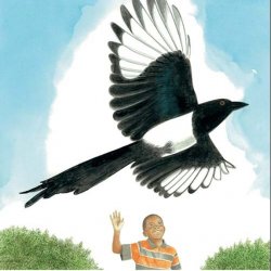 Illustrated page from Southwest Sunrise by Nikki Grimes (author) and Wendell Minor (artist)