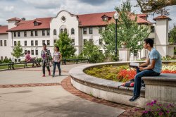 Students on campus